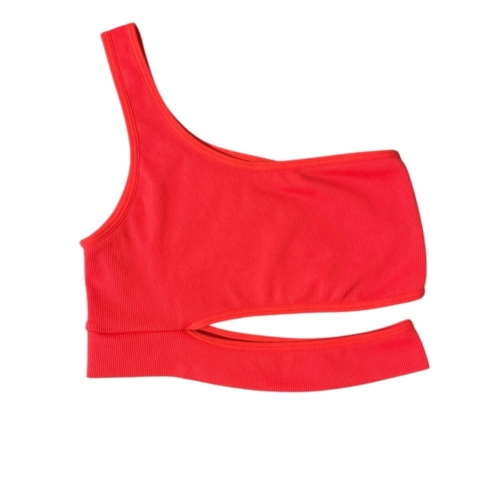 Garage One Shoulder Crop Top - Size XS